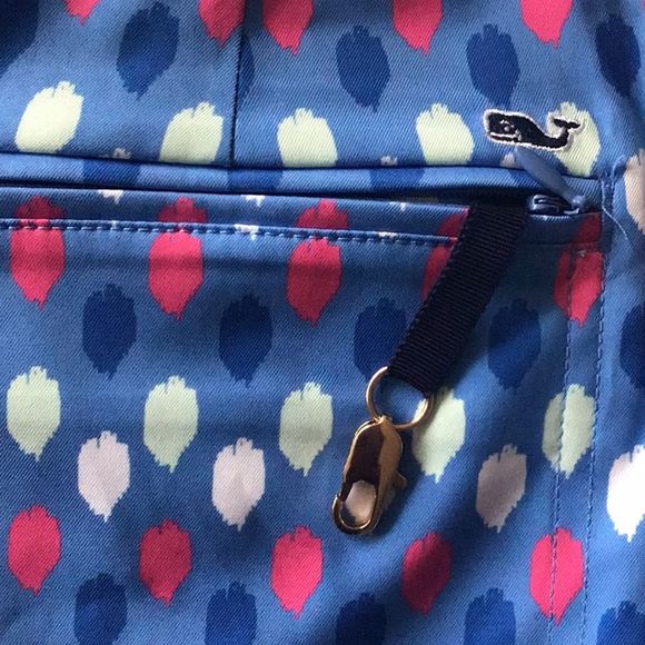 VINEYARD VINES Skort Ikat Dot Print Cornflower Pockets Zipper MSRP $128 SZ 8 NWT - Picture 5 of 10